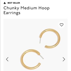 Madewell Chunky Medium Hoops